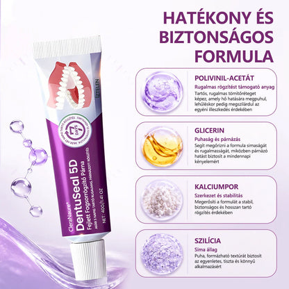 CleraNaure® DentuSeal 5D fejlett műfogsorrögzítő és párnázó ragasztó-📦