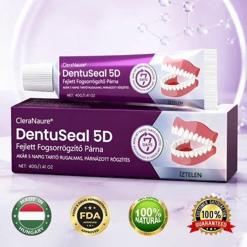 CleraNaure® DentuSeal 5D fejlett műfogsorrögzítő és párnázó ragasztó-📦