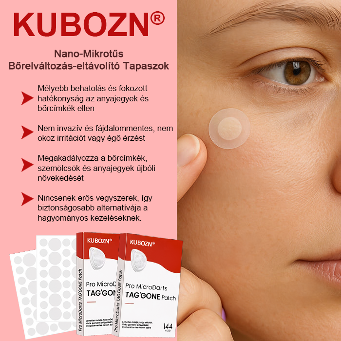 KUBOZN® Nano-mikrotűs bőrcímke-eltávolító tapaszok