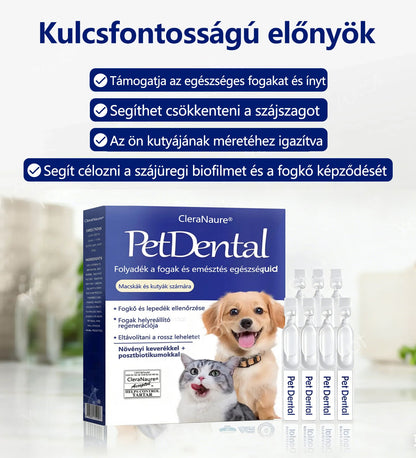 🥇[Hivatalos áruház] CleraNaure® Pet Dental & Digestive Health Oral Liquid – Frissíti a leheletet, eltávolítja a fogkövet, elősegíti az íny regenerálódását és stabilizálja a fogakat (macskák és kutyák számára) – Ma 80% kedvezménnyel!-🔥