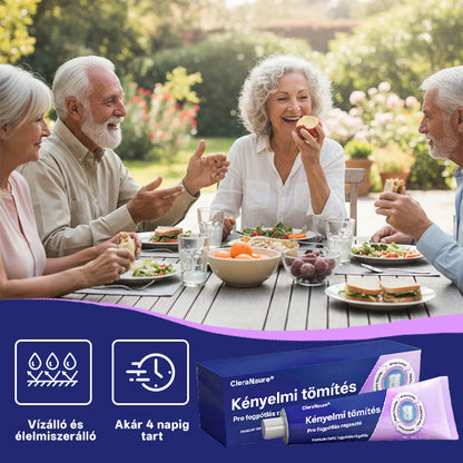 KORLÁTOZOTT KÜLÖNLEGES AJÁNLAT🦷🦷🦷🦷🦷 CleraNaure® Comfort Seal Pro Fogsor Ragasztó  FDA Tanúsítvánnyal-⭐️