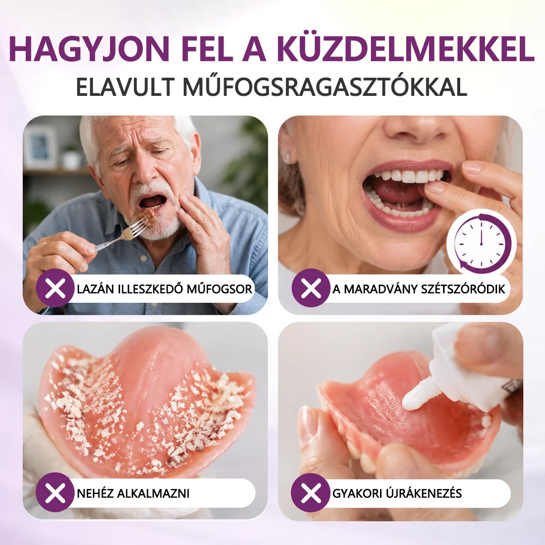 CleraNaure® DentuSeal 5D fejlett műfogsorrögzítő és párnázó ragasztó-📦