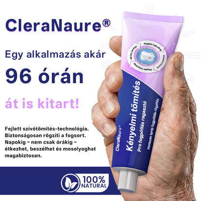 KORLÁTOZOTT KÜLÖNLEGES AJÁNLAT🦷🦷🦷🦷🦷 CleraNaure® Comfort Seal Pro Fogsor Ragasztó  FDA Tanúsítvánnyal-⭐️
