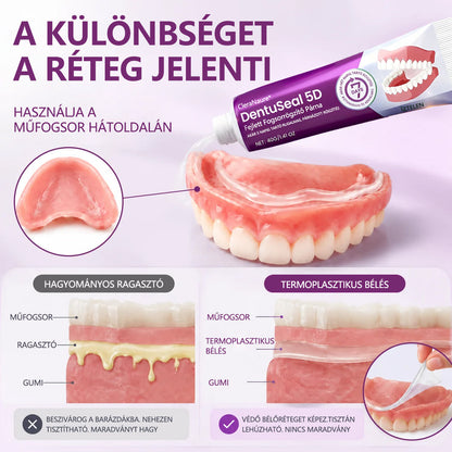 CleraNaure® DentuSeal 5D fejlett műfogsorrögzítő és párnázó ragasztó-📦