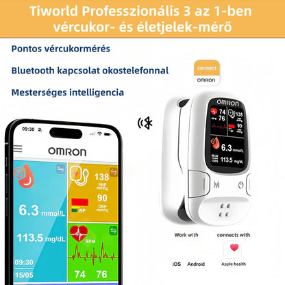 Omron™ fájdalommentes vércukormérő – tűszúrás nélkül.