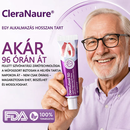 CleraNaure® DentuSeal 5D fejlett műfogsorrögzítő és párnázó ragasztó-📦