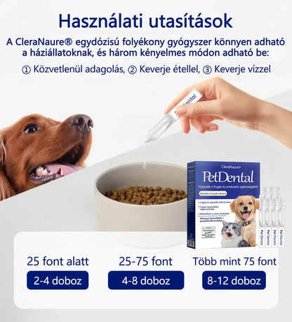 🥇[Hivatalos áruház] CleraNaure® Pet Dental & Digestive Health Oral Liquid – Frissíti a leheletet, eltávolítja a fogkövet, elősegíti az íny regenerálódását és stabilizálja a fogakat (macskák és kutyák számára) – Ma 80% kedvezménnyel!-🔥