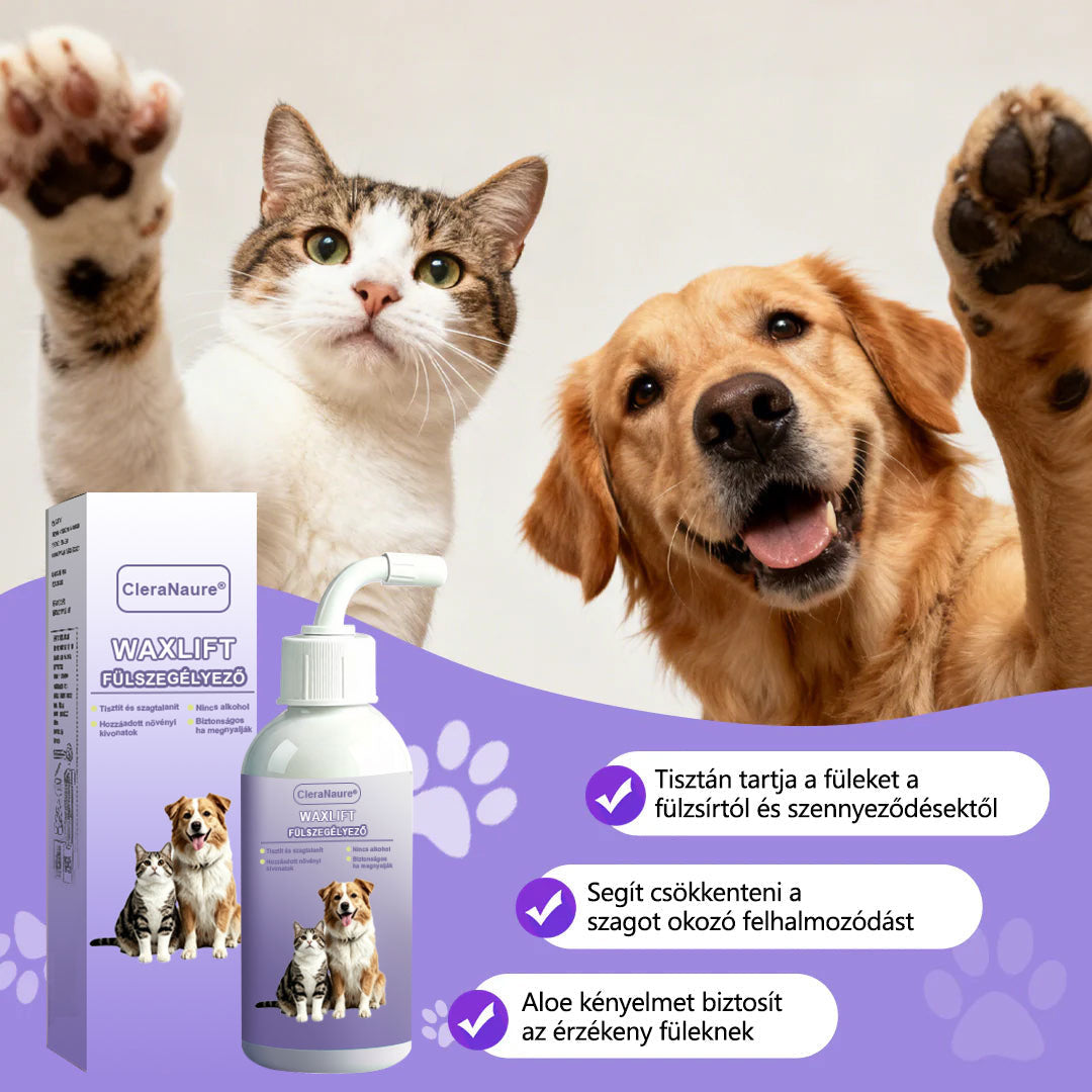 🥇CleraNature® WaxLift állati fülöblítő