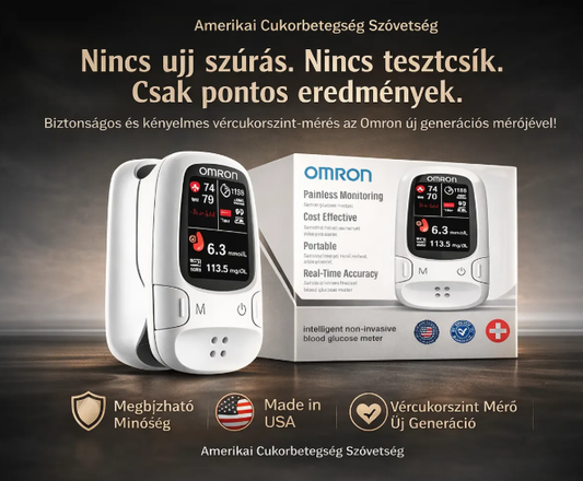Omron™ fájdalommentes vércukormérő – tűszúrás nélkül
